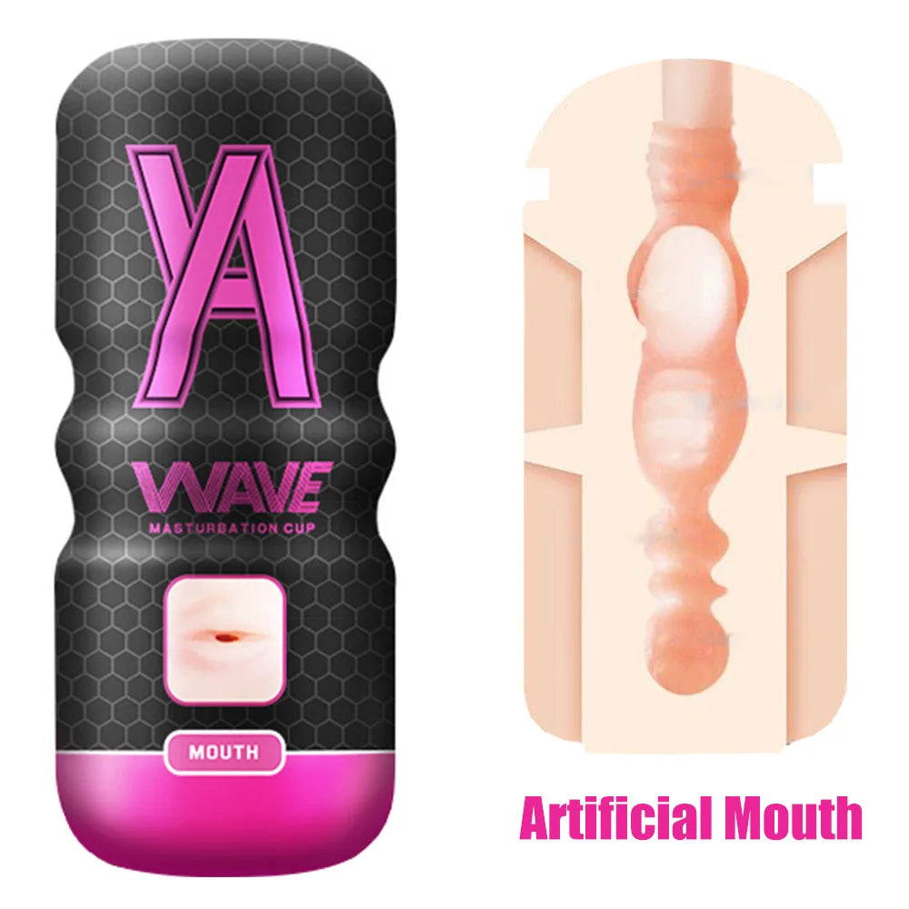 16cm Realistic Anal/Mouth/Vagina Penis Pump Masturbator