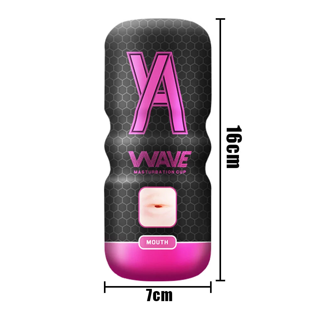 16cm Realistic Anal/Mouth/Vagina Penis Pump Masturbator