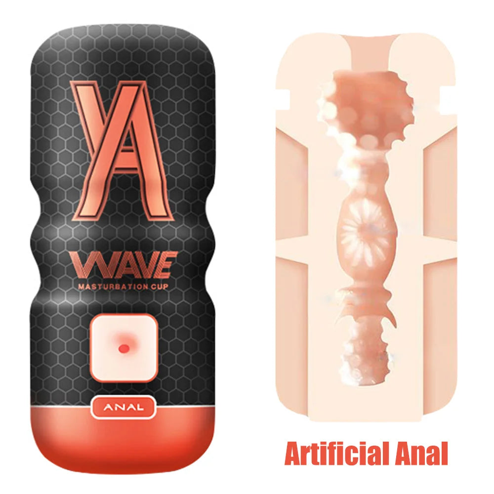 16cm Realistic Anal/Mouth/Vagina Penis Pump Masturbator