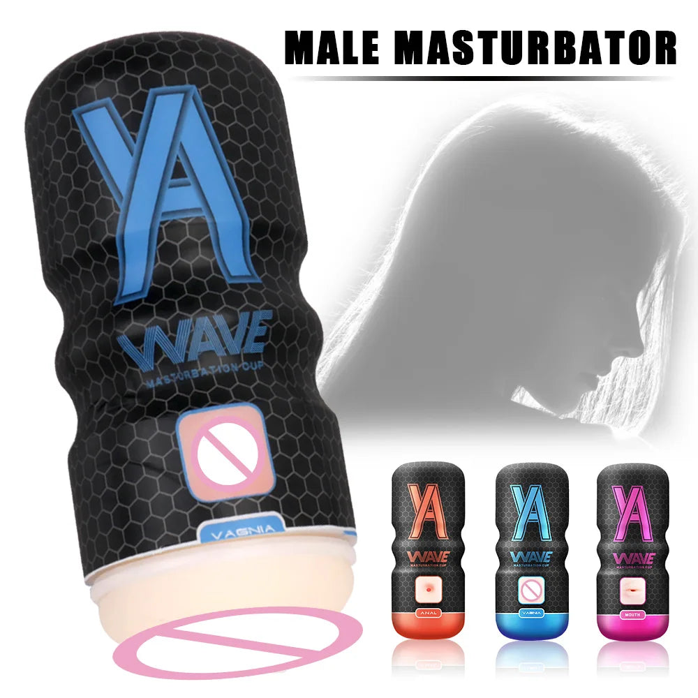 16cm Realistic Anal/Mouth/Vagina Penis Pump Masturbator