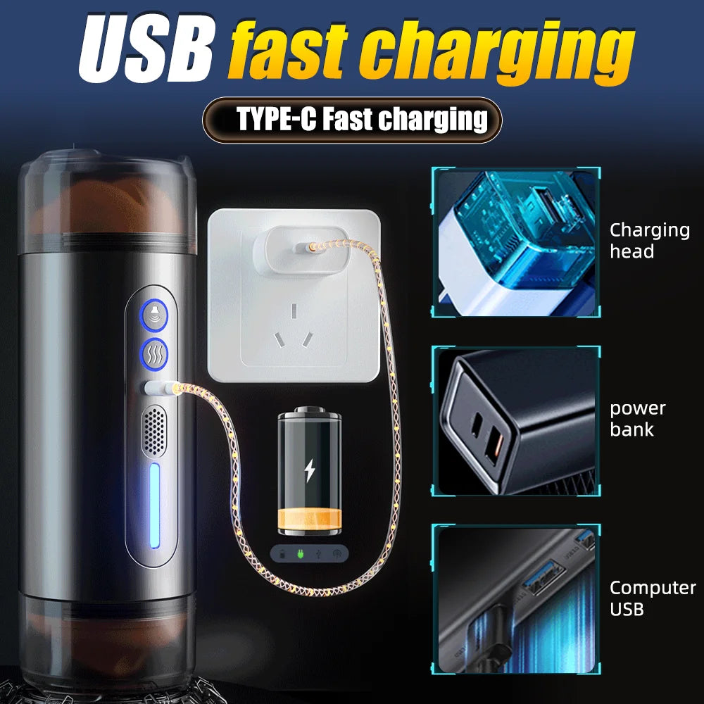 Automatic Male Masturbator with Intelligent Heating