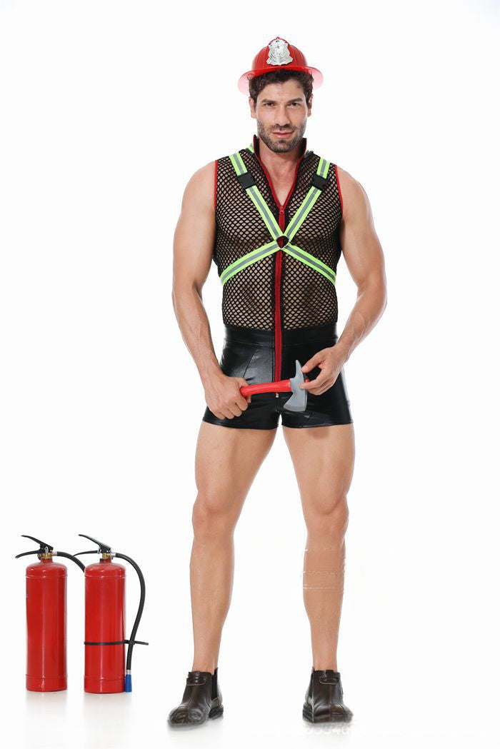 Male Firefighter Sexy Cosplay Suit