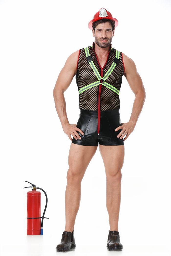 Male Firefighter Sexy Cosplay Suit