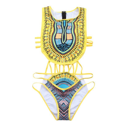 Mysterious Sun Prints Swimsuit