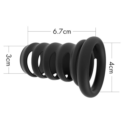 6 Ribbed Cock Ring