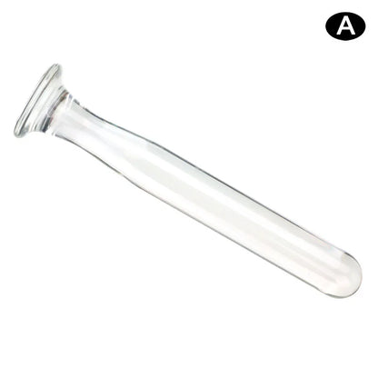 Glass anal dildo butt plug g-spot stimulator