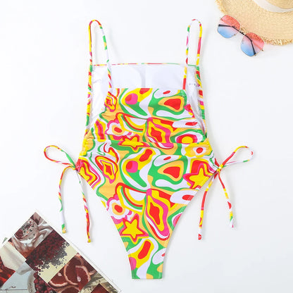 Maillot de bain une pièce à imprimé floral