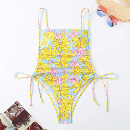 Maillot de bain une pièce à imprimé floral