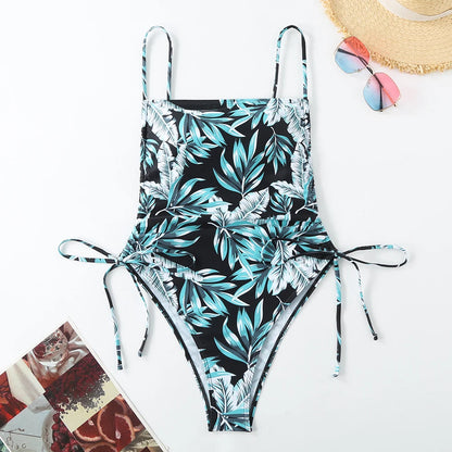 Maillot de bain une pièce à imprimé floral