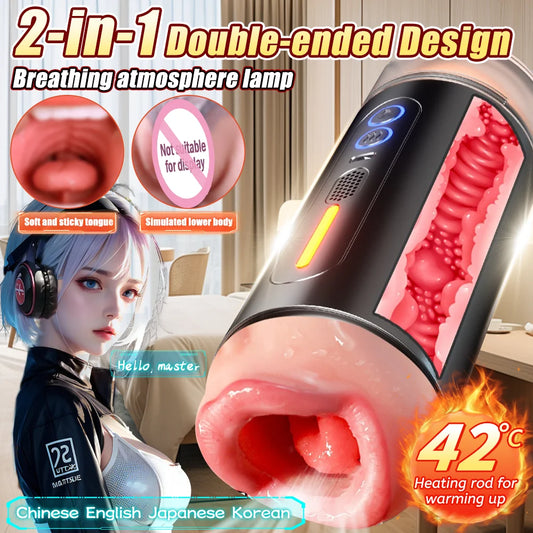 Automatic Male Masturbator with Intelligent Heating