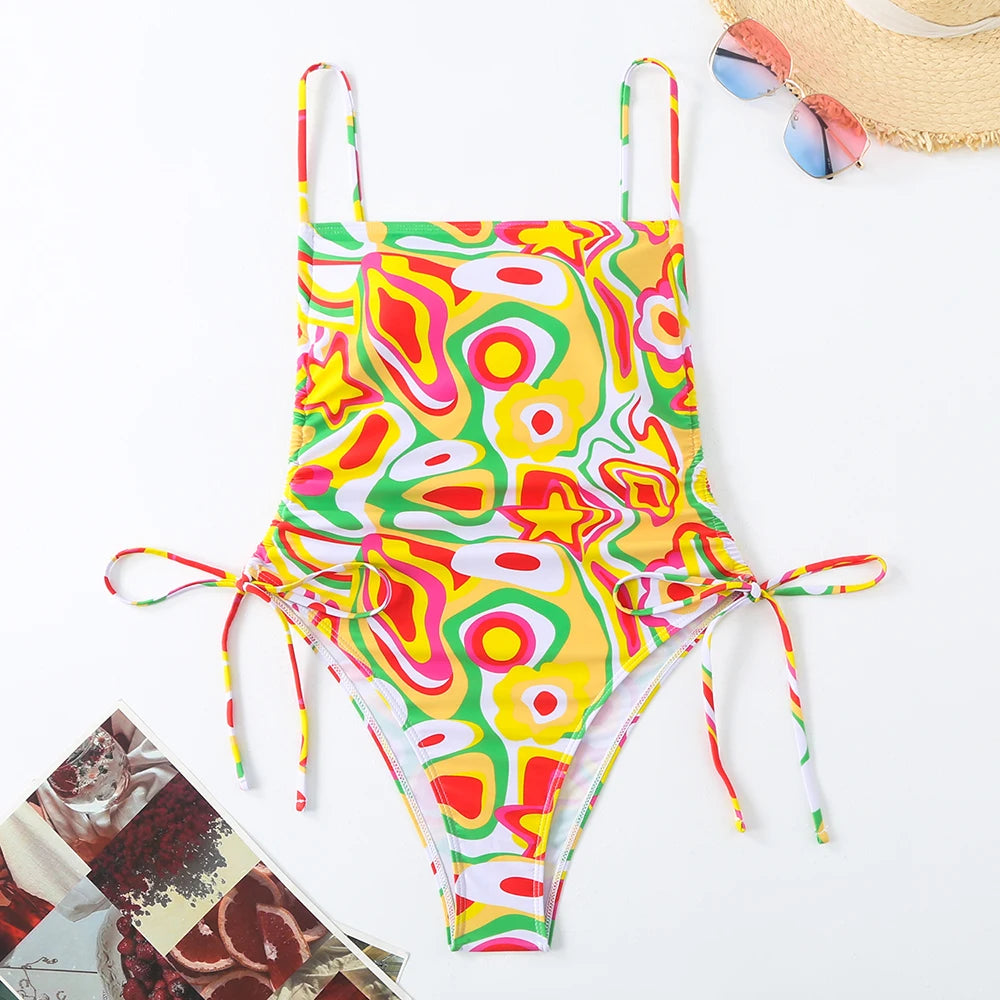 Maillot de bain une pièce à imprimé floral