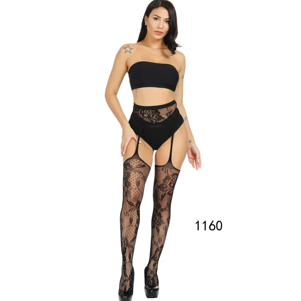 Lace Top Plus Size Knee Thigh High Socks