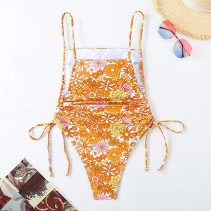 Maillot de bain une pièce à imprimé floral