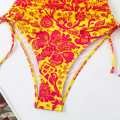 Maillot de bain une pièce à imprimé floral