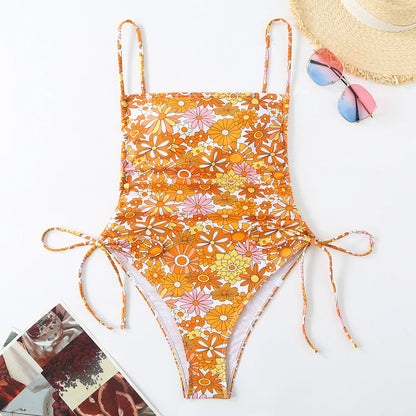 Maillot de bain une pièce à imprimé floral