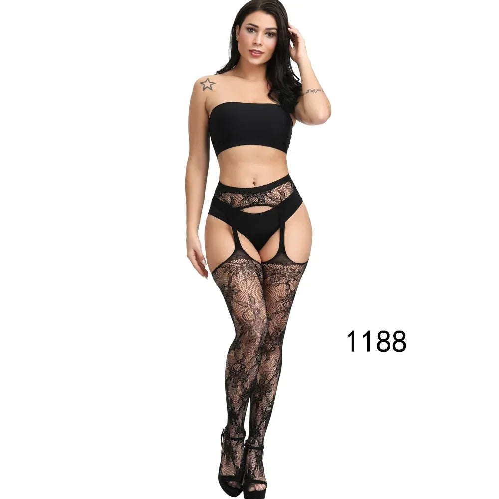 Lace Top Plus Size Knee Thigh High Socks