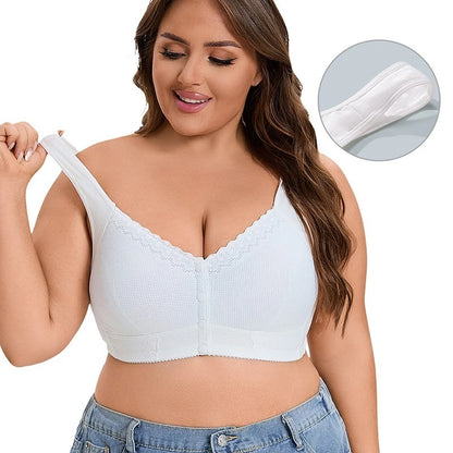 Front Buckle Plus Size Bra