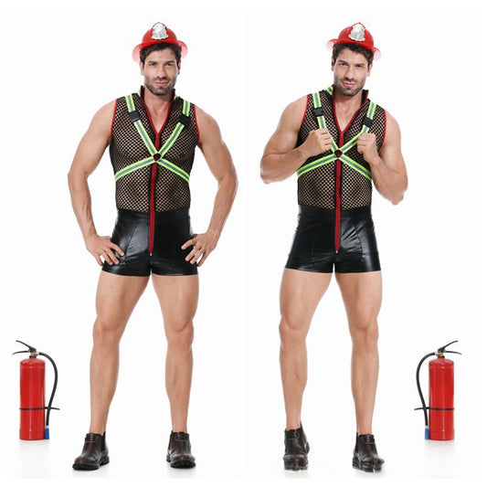 Male Firefighter Sexy Cosplay Suit