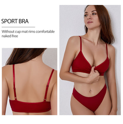 Ensemble de soutien-gorge sans anneau en acier