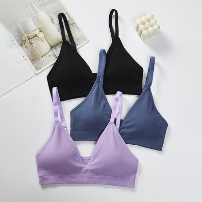 Triangle Cup Sports Bra without Steel Ring